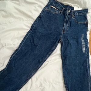 Calvin Klein dark wash baggy jeans 90